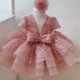1-9 Years Old Flower Girl Kids Shiny Sequin Brathday Baby Princess Dress For Party