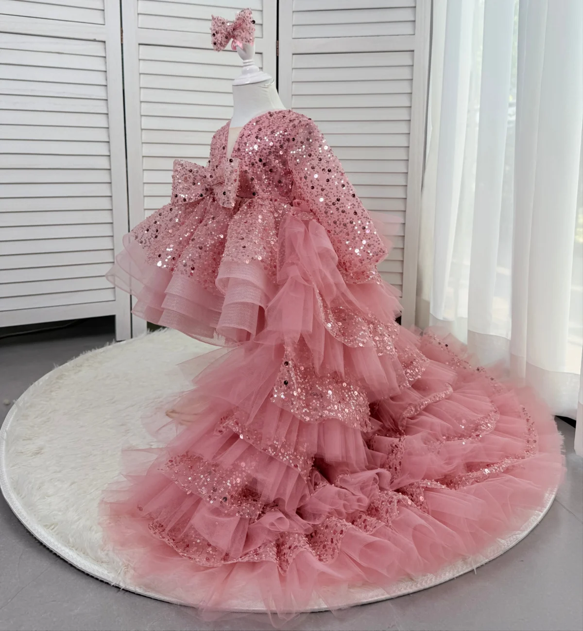 Wedding-flower-girl-elegant-evening-dress-sequined-long-sleeve-party-tail-girl-princess-dress-AVELAPRO-47426113470635-01 Wedding flower girl elegant evening dress sequined long sleeve party tail girl princess dress