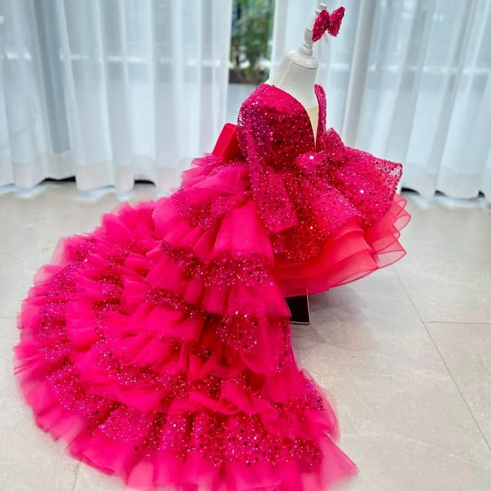 Wedding-flower-girl-elegant-evening-dress-sequined-long-sleeve-party-tail-girl-princess-dress-AVELAPRO-47426113470635-05 Wedding flower girl elegant evening dress sequined long sleeve party tail girl princess dress