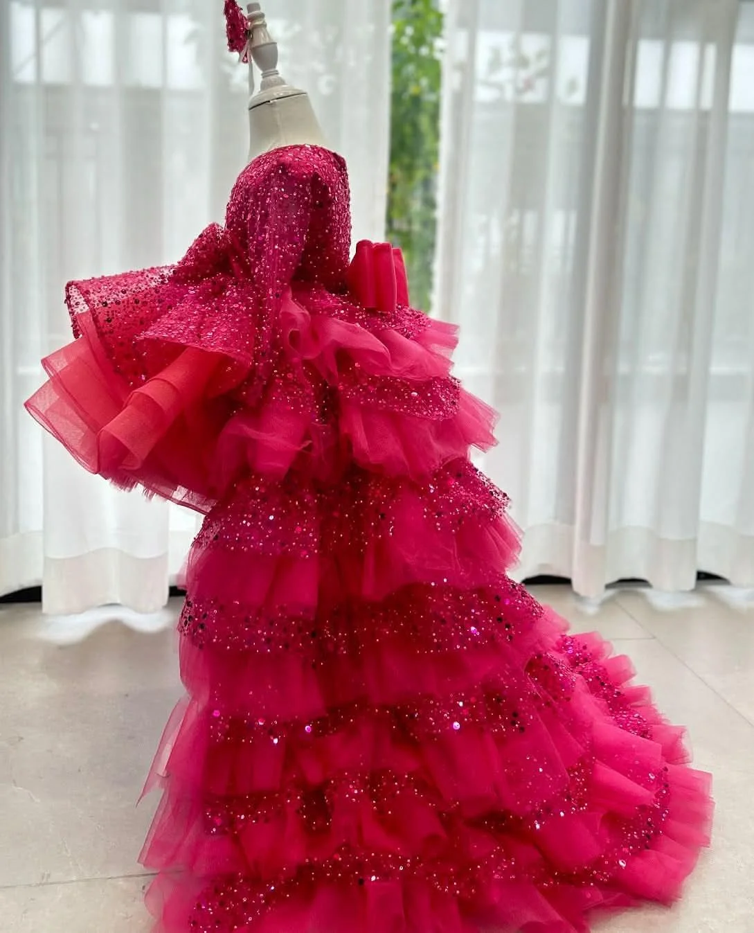 Wedding-flower-girl-elegant-evening-dress-sequined-long-sleeve-party-tail-girl-princess-dress-AVELAPRO-47426113470635-06 Wedding flower girl elegant evening dress sequined long sleeve party tail girl princess dress