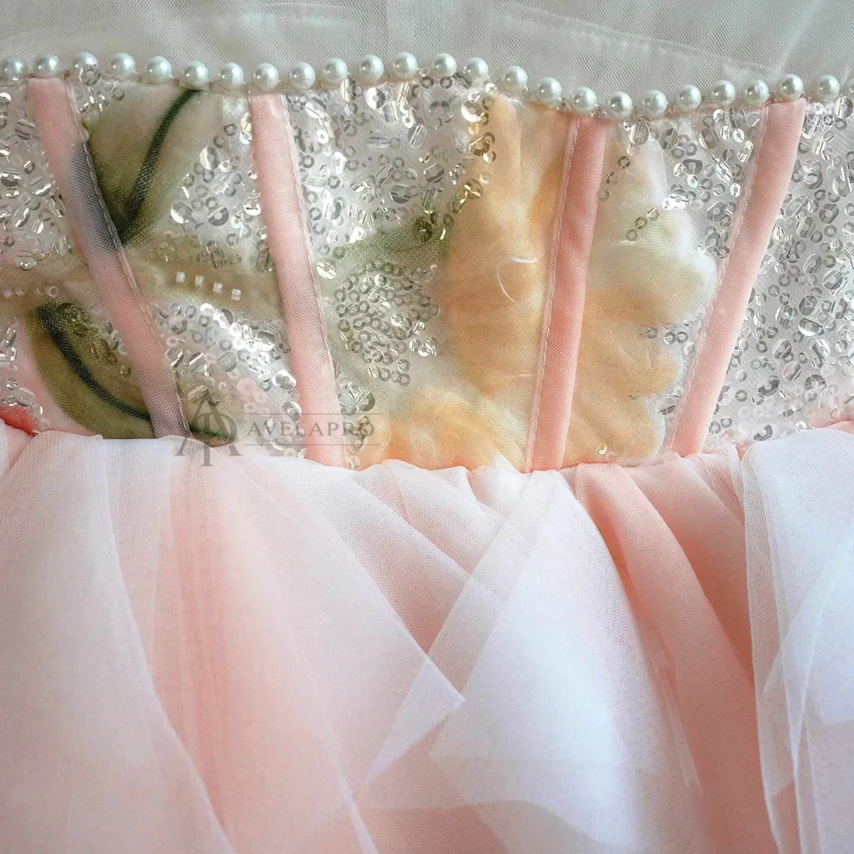 3D Floral Pink Ruffle Dress - Toddler Birthday Party Outfit