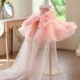 3D Flowers Green Pageant Girl Dress Princess Birthday Gown