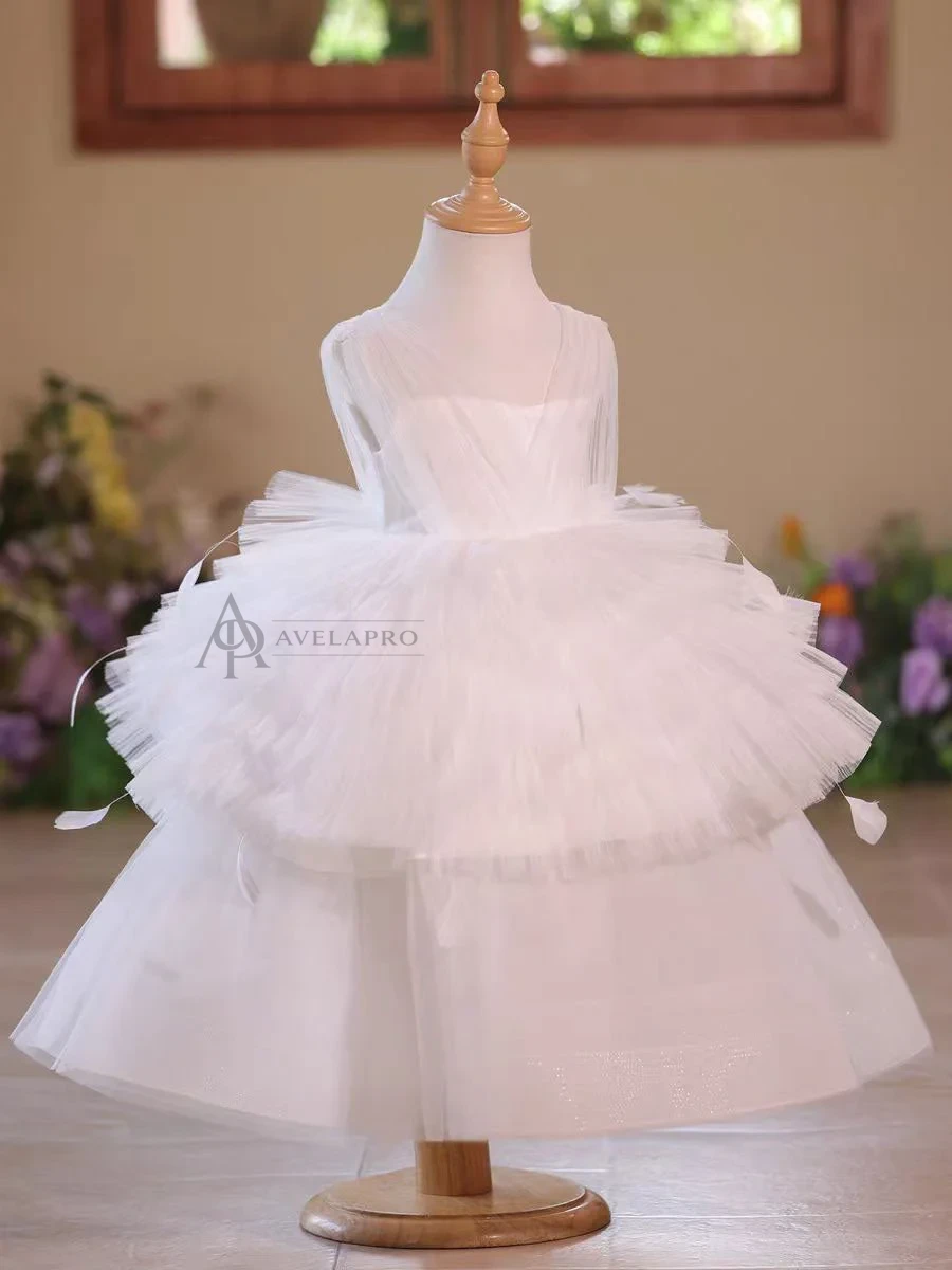 Black Toddler Gown with Strappy Back Tulle Overlay Flower Girl Dress