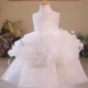 Black Toddler Gown with Strappy Back Tulle Overlay Flower Girl Dress