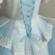 Blue Princess Girl Dress Beaded Birthday Pageant Party Gow