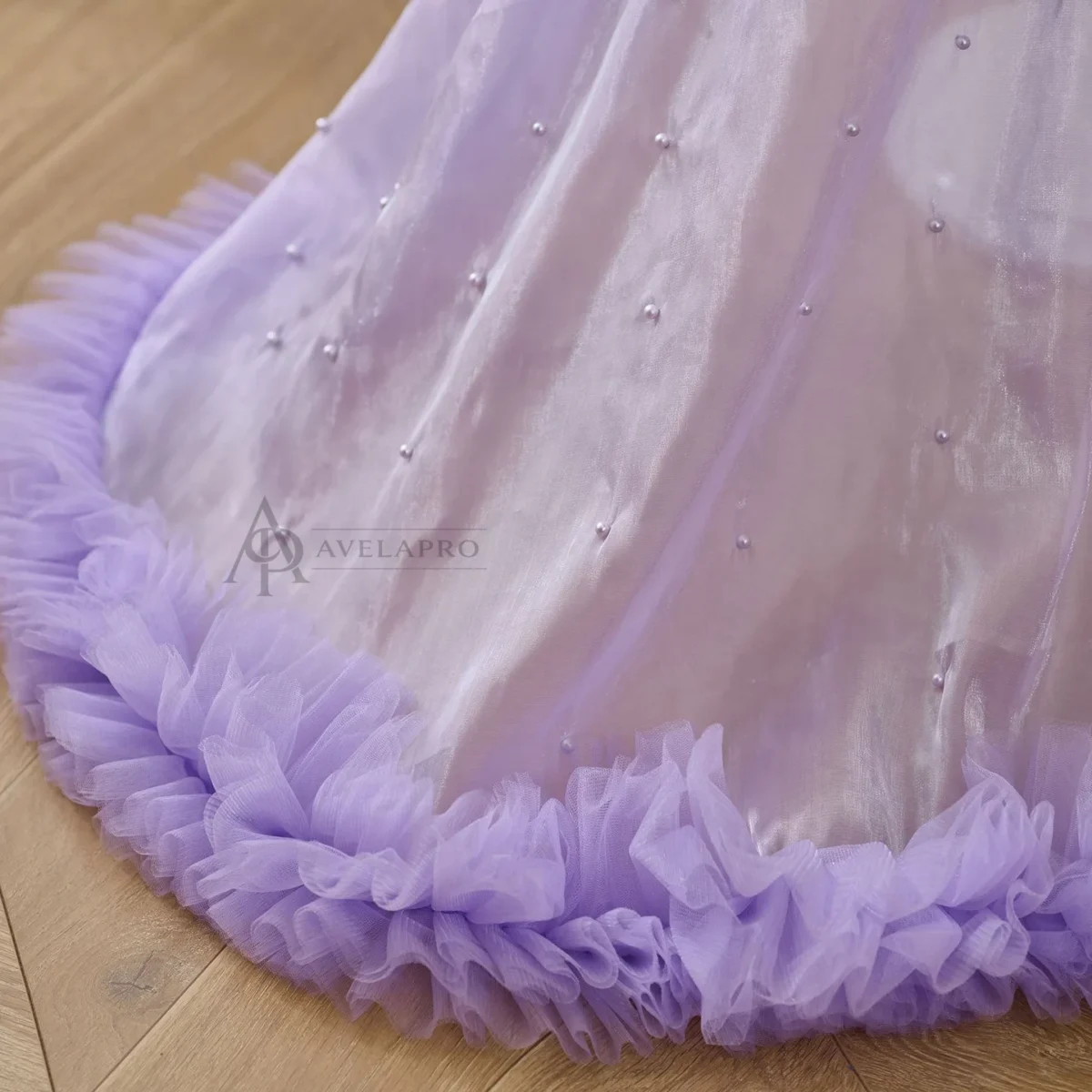 Bowed Lace Up Satin Flower Girl Dress With Trailing