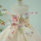 Champagne Flower Girl Dress for Girls Butterfly Applique Tulle Party Dress for Party