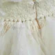 Champagne Flower Girl Dress for Girls Floral Embroidery Tulle Ball Gown for Wedding