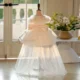 Champagne Knee Length 1st Birthday Flower Girl Dress