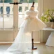 Champagne Knee Length 1st Birthday Flower Girl Dress