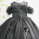 Champagne Knee Length 1st Birthday Flower Girl Dress