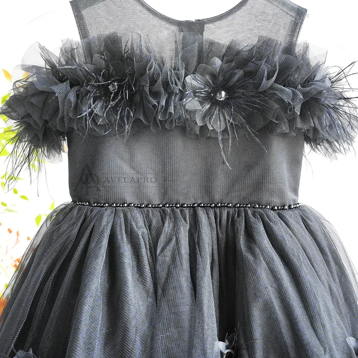 Champagne Knee Length 1st Birthday Flower Girl Dress