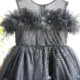Champagne Knee Length 1st Birthday Flower Girl Dress