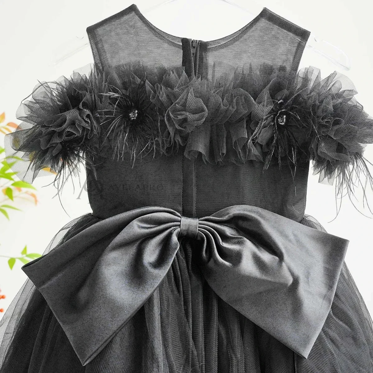 Champagne Knee Length 1st Birthday Flower Girl Dress