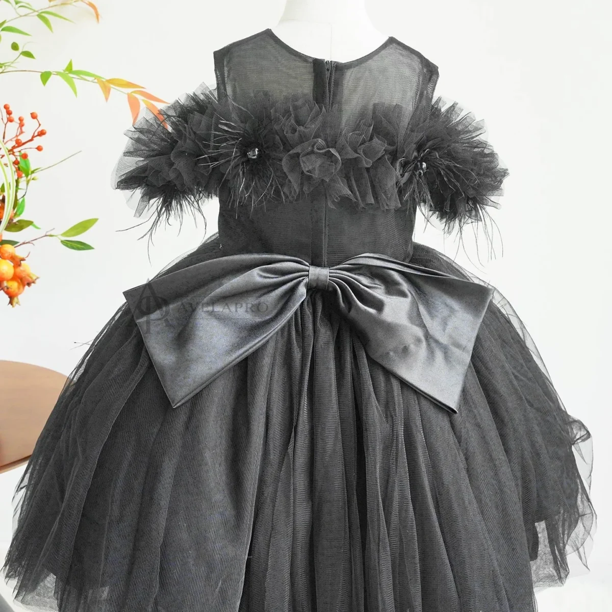Champagne Knee Length 1st Birthday Flower Girl Dress