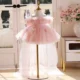 Champagne Knee Length 1st Birthday Flower Girl Dress