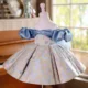 Cute Off-Shoulder designed Satin Flower Girl Dress With Butterfly Pattern