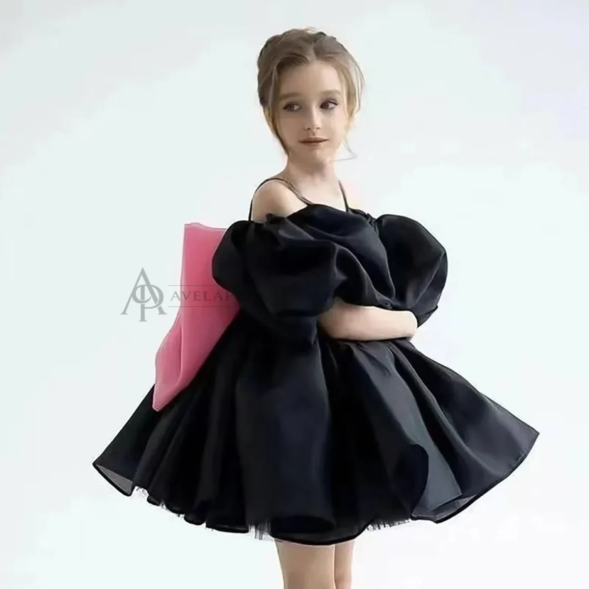 Dreamy Flower Girl Dress for Girls Satin Party Dress for Party