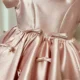 Dreamy Girl Dress Bowed for Kids Birthday Party Ball Gown
