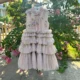 Dusty Pink  Flower Girl Dress for Kids Party Birthday