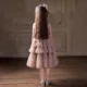Dusty Pink  Flower Girl Dress for Kids Party Birthday