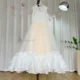 Elegant Beige Girl Dress Princess for Birthday Wedding Party