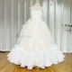Elegant Beige Girl Dress Princess for Birthday Wedding Party
