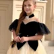 Elegant Black Off-Shoulder Princess Ball Gown Dress