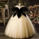 Elegant Black Off-Shoulder Princess Ball Gown Dress