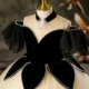 Elegant Black Off-Shoulder Princess Ball Gown Dress