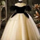 Elegant Black Off-Shoulder Princess Ball Gown Dress