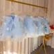 Elegant Blue Girl Bridesmaides Girl Dresses