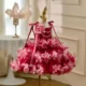 Elegant Flower Girl Dress Knee Length Princess Birthday Party Gown