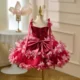 Elegant Flower Girl Dress Knee Length Princess Birthday Party Gown