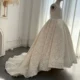Elegant Ivory Flower Girl Dress Appliques Lace Princess Gown