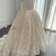 Elegant Ivory Flower Girl Dress Appliques Lace Princess Gown