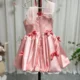 Elegant Pink Arabic Flower Girl Dresses with Glove Dubai Backless