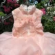 Elegant Pink Flower Girl Dress Kids Princess Birthday Gown