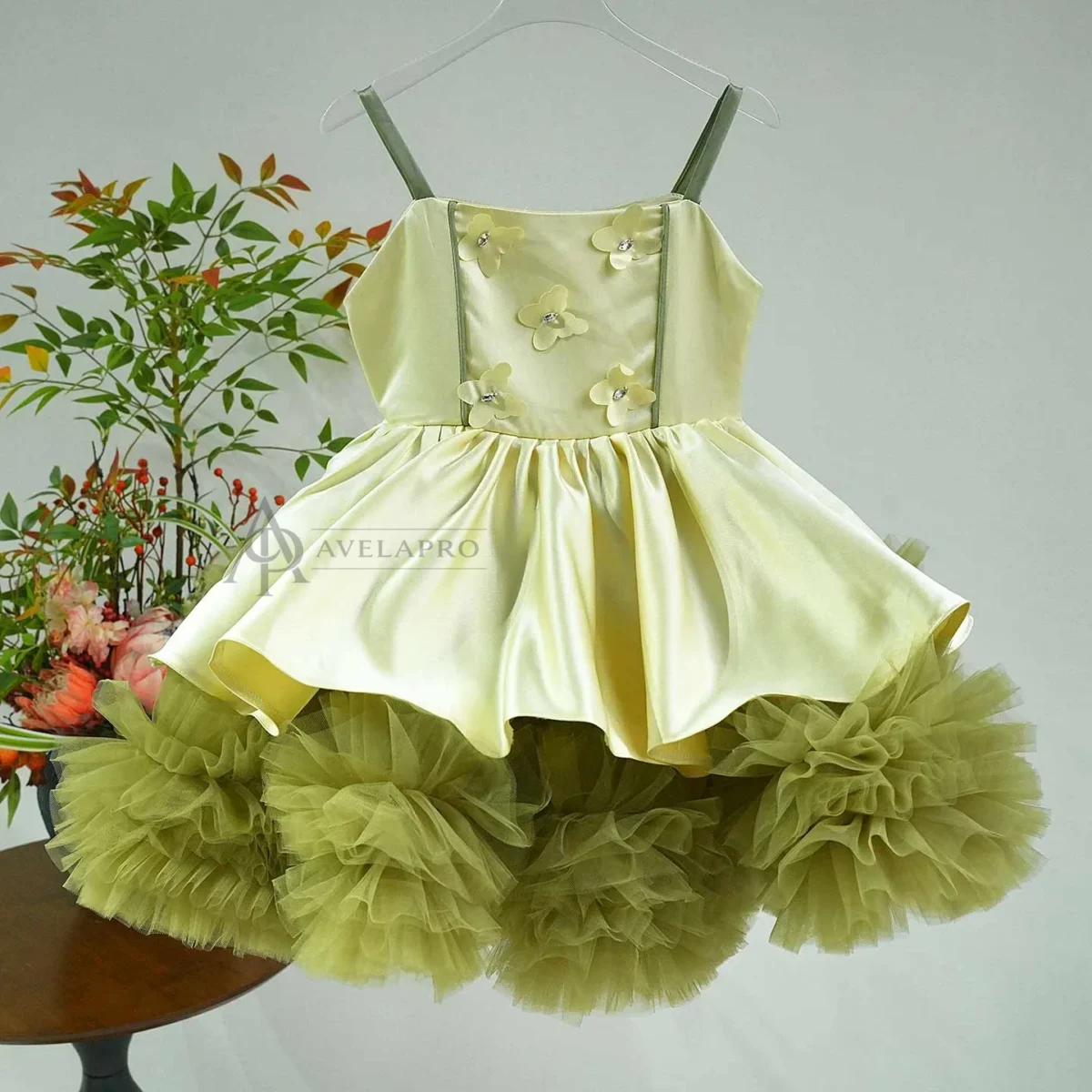 Elegant Princess Girl Dress for Kids Birthday Party Gown