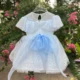 Elegant Tulle Girl Dress Sleeveless Toddler Kids 1st Birthday Gown