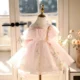 Elegant Tulle Girl Dress Sleeveless Toddler Kids 1st Birthday Gown