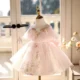 Elegant Tulle Girl Dress Sleeveless Toddler Kids 1st Birthday Gown