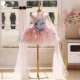 Elegant V-Neck Applique Tulle Flower Girl Dress Cap Sleeve