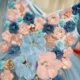 Elegant V-Neck Applique Tulle Flower Girl Dress Cap Sleeve